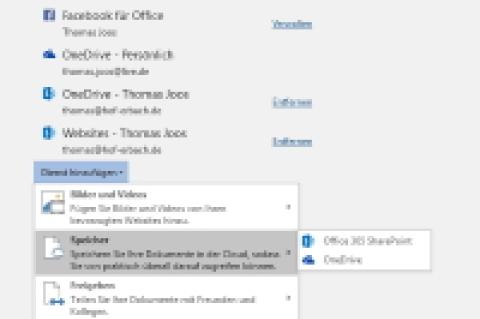 SharePoint-Bibliotheken lassen sich auch problemlos in Office-Programme anbinden.