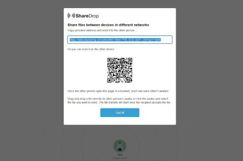 Dateien lassen sich dank ShareDrop schnell und einfach austauschen.