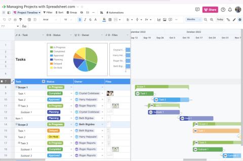 Trotz leichter Einschränkungen in der kostenfreien Variante bietet "spreadsheet.com" viele Profi-Funktionen.