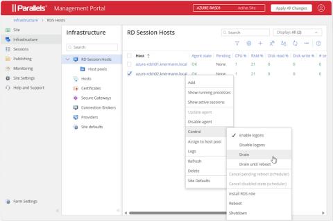 Das webbasierte Management-Portal erlaubt die grundlegenden Aufgaben der Verwaltung per Browser.