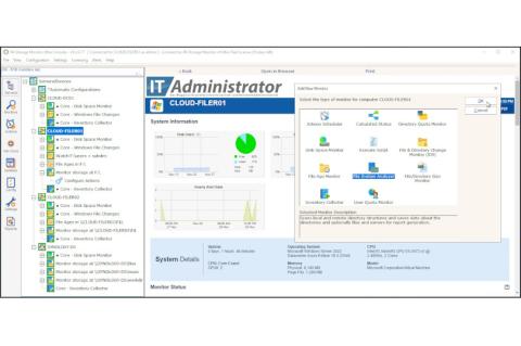 Power Admin Storage Monitor bringt zahlreiche Monitore und Aktionen mit, um Ereignisse zu erkennen und darauf zu reagieren.