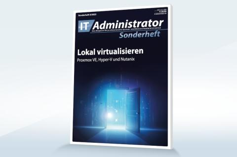 Titelbild des Sonderhefts 2/2025 zum Thema Lokal virtualisieren.