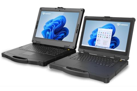 Die Rockbooks X540 und X550 bieten bis zu 64 GByte Arbeitsspeicher und sind IP65-zertifiziert.