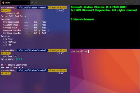 Windows Terminal erlaubt parallele Sitzungen: PowerShell, Eingabeaufforderung und Linux-Shell in einer Oberfläche