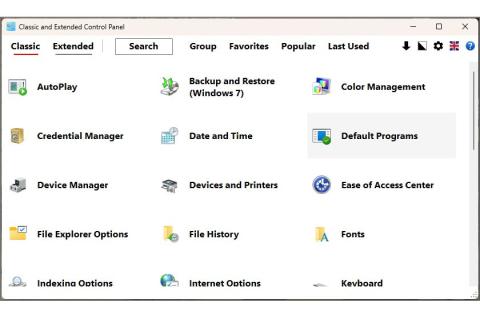Mit dem Tool "Classic and Extended Control Panel" zaubern Nutzer die vertraute Systemsteuerung in Windows 11 wieder her.