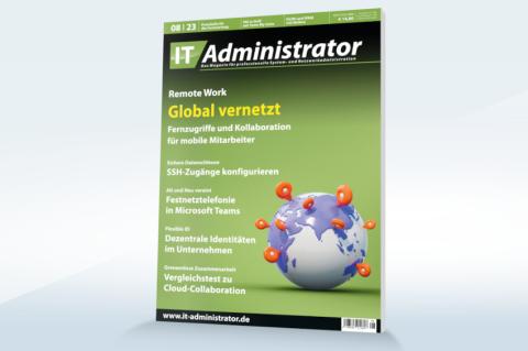 Die Arbeit von unterwegs samt sicherem Fernzugriff auf das Firmennetz steht im Fokus der August-Ausgabe.