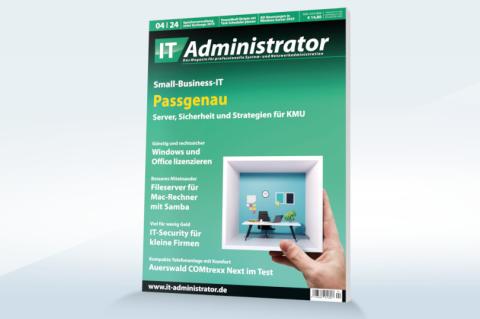 Wie kleine Unternehmen für eine leistungsfähige und sichere IT sorgen, zeigt die April-Ausgabe.