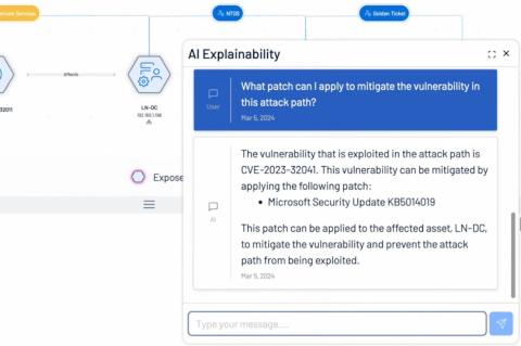 ExposureAI erlaubt das Nachfragen zu Sicherheitsvorfällen in einfacher Sprache.