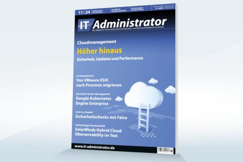 Im November beleuchten wir das Cloudmanagement und unter anderem den Umzug von VMware ESXi zu Proxmox.