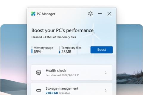 Der Microsoft PC Manager fasst relevante Wartungsmöglichkeiten in Windows zusammen. (Quelle: Microsoft)