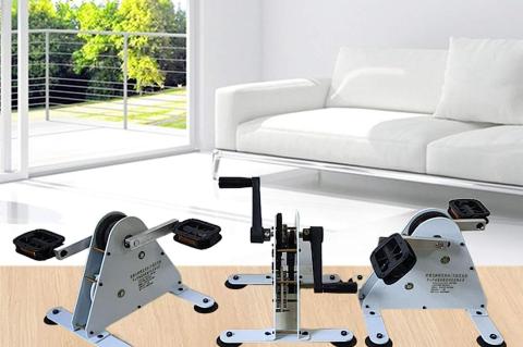 Klein, aber oho: Der Pedalgenerator taugt als Fitnessgerät wie als Stromerzeuger.