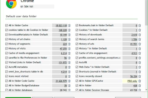 Wipe unterzieht Browser wie hier Google Chrome einer gründlichen Bereinigung.